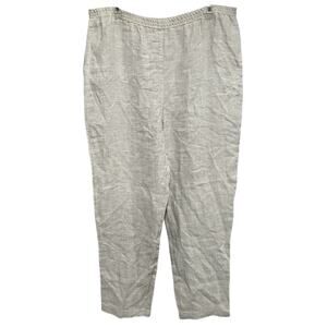 VTG Lagenlook David Dart Force One Mens Linen Pants Medium Beige Scandi Lagom